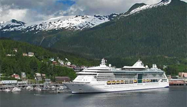 Ship at Port in Ketchikan